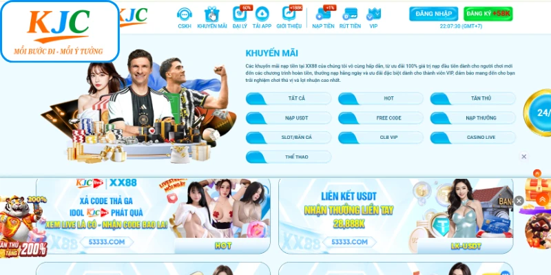 Ảnh đại diện KJC XX88 Khuyến Mãi Tháng 12